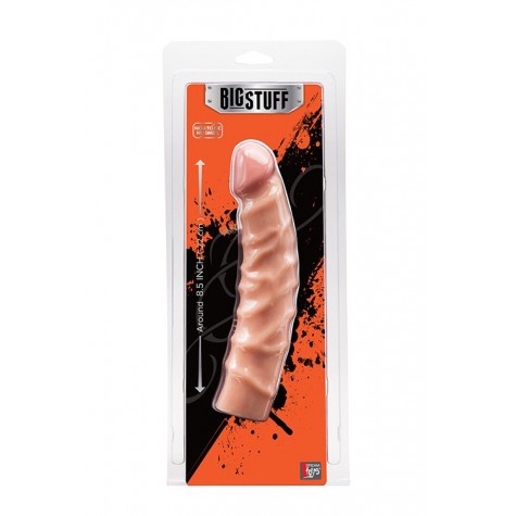 Телесный фаллоимитатор BIGSTUFF DONG 8.5INCH - 22 см.